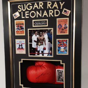 Sugar Ray Leonard Signed Glove