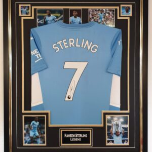 RAHEEM STERLING of Manchester City Signed Jersey