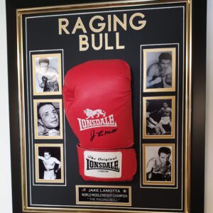 RAGING BULL Jake Lamotta Signed Boxing Glove