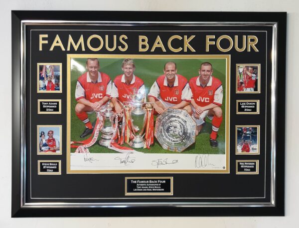 Arsenal Famous Back Four Autographed Signed Photo