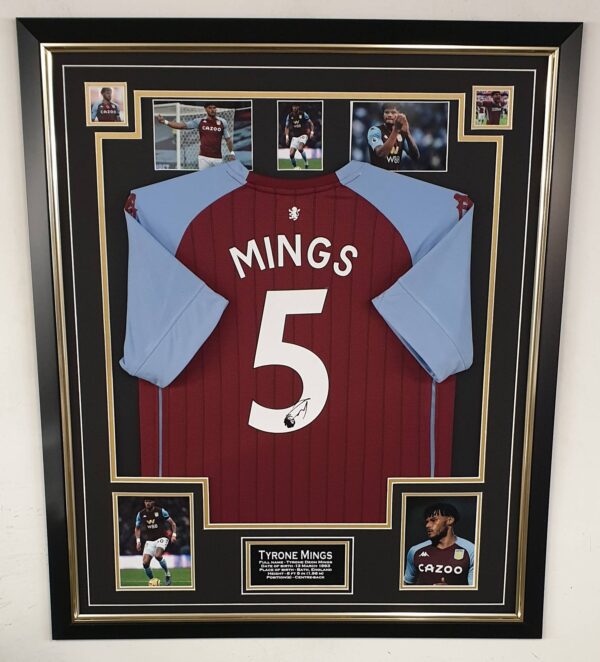 Tyrone Mings of Aston Villa Signed Shirt