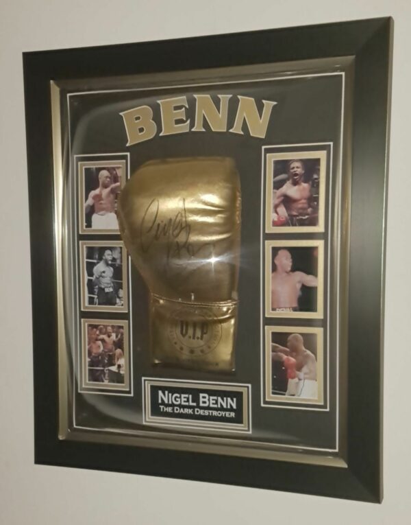 Nigel Benn Signed boxing Glove