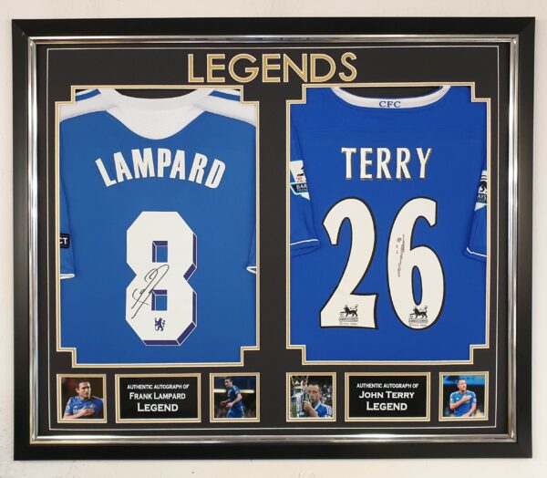 John Terry and Frank Lampard of Chelsea Signed Shirt