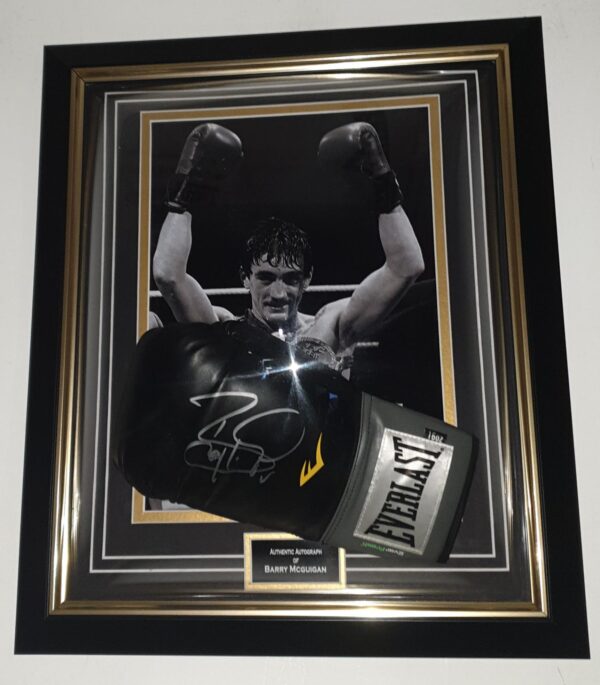 Barry Mcguigan Signed Boxing Glove