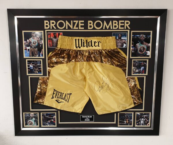 Deontay Wilder Signed boxing Shorts