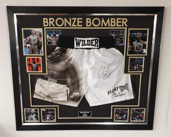 Deontay Wilder Signed Boxing Shorts