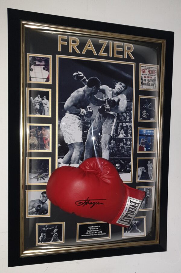 Joe Frazier Signed Boxing GLOVE