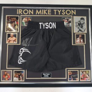 Mike Tyson Signed Boxing Shorts
