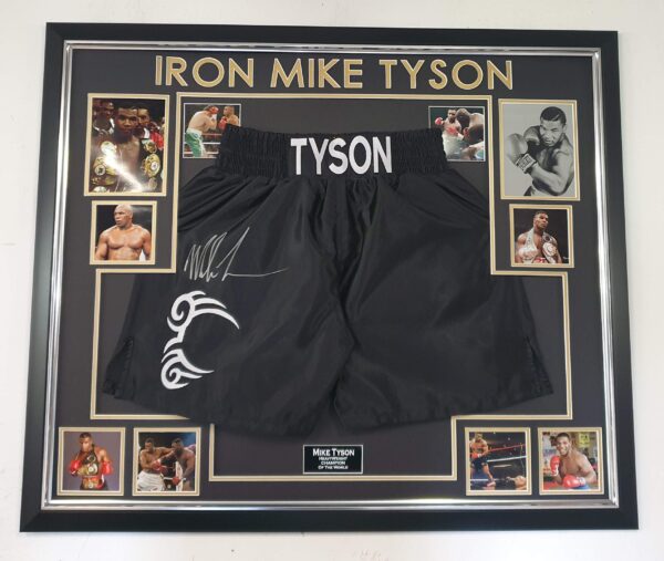 Mike Tyson Signed Boxing Shorts