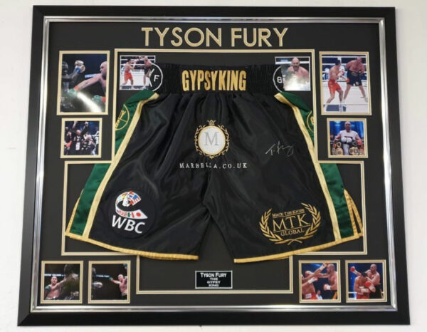 Tyson Fury Signed Boxing Shorts