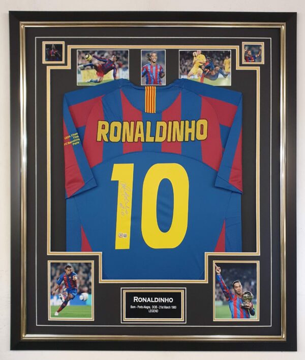 Ronaldinho of Barcelona Signed Shirt
