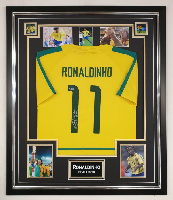 Ronaldinho of Barcelona and Brazil Signed Shirt