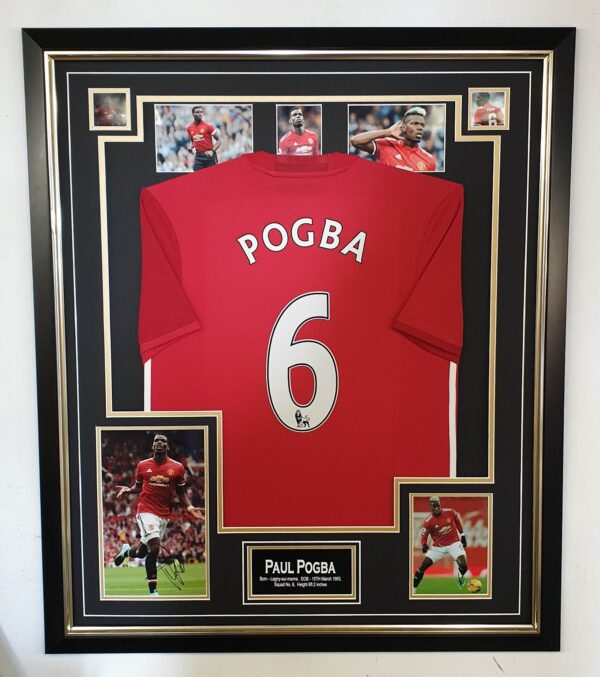 PAUL POGBA of Manchester United Signed Photo with Shirt