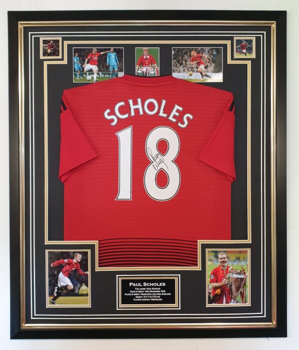 Paul Scholes of Manchester United Signed Shirt
