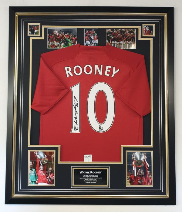 Wayen Rooney of Manchester United Signed Shirt