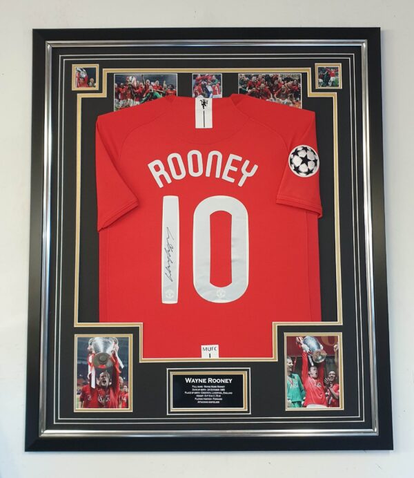 Wayne Rooney of Manchester United Signed Shirt 2008 Winners