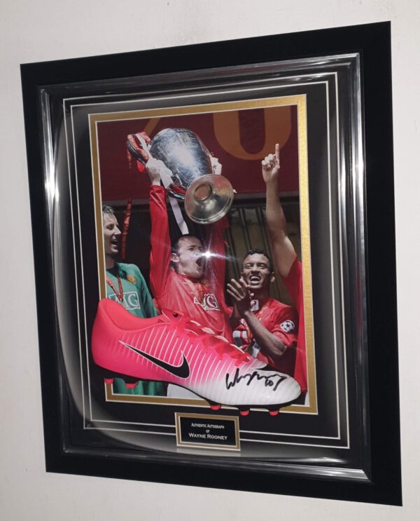 Wayne Rooney of Manchester United Signed Football Boot