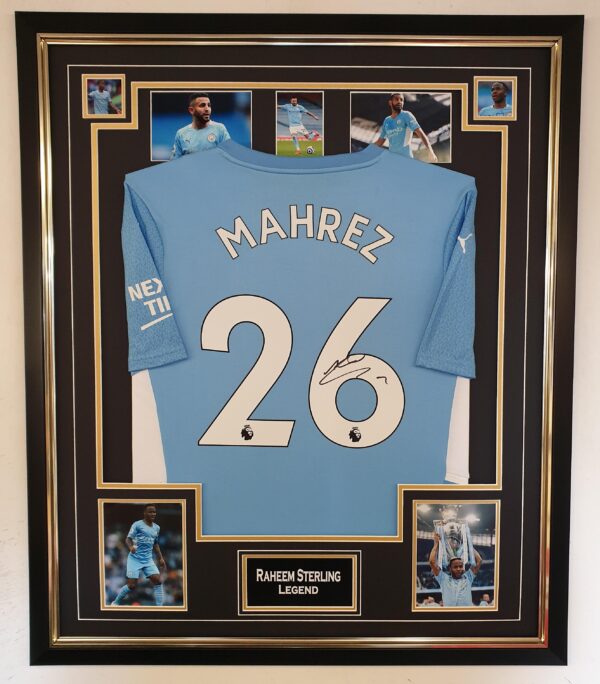 Riyad Mahrez of Manchester City Signed Shirt