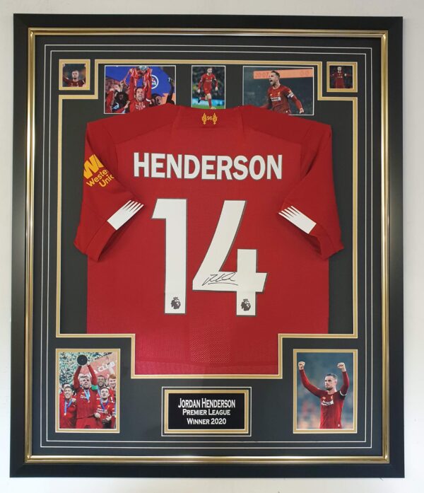 Jordan Henderson Of Liverpool Signed Shirt