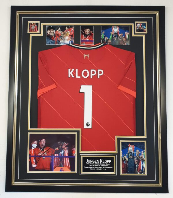 Jurgen Klopp of Liverpool Signed Photo with Shirt