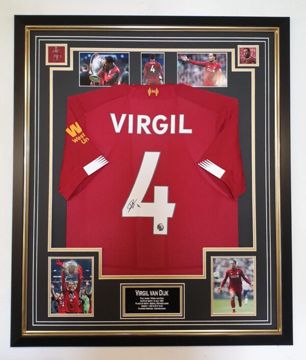 Virgil Van Dijk of Liverpool Signed Shirt