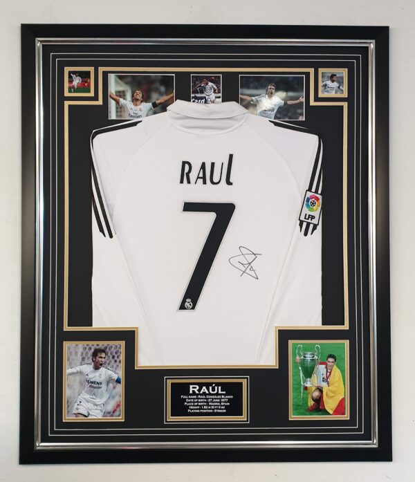 Raul of Real Madid Signed Shirt