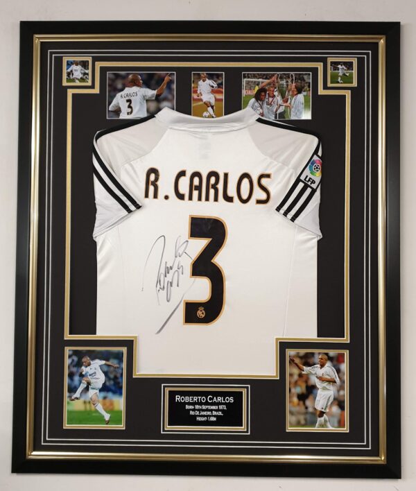 Roberto Carlos of Real Madrid Signed Shirt