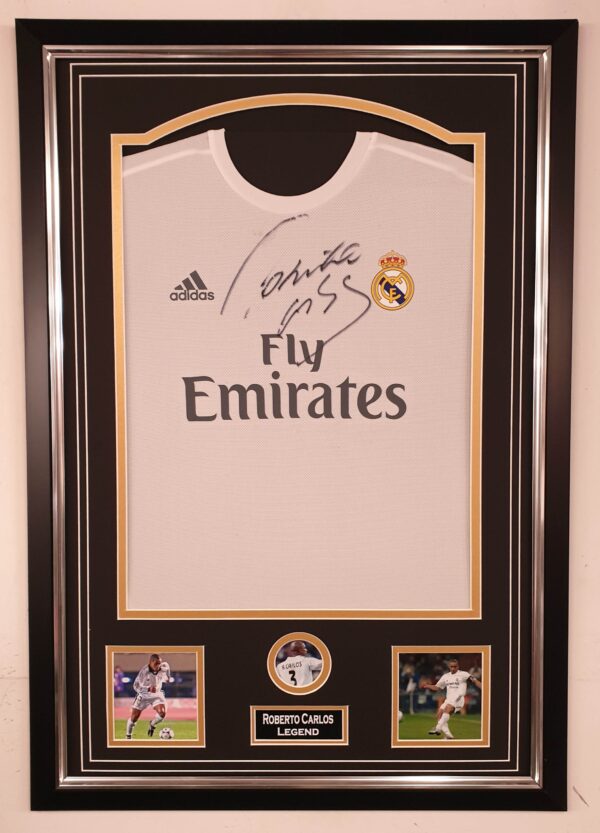 Roberto Carlos of Real Madrid Signed Shirt