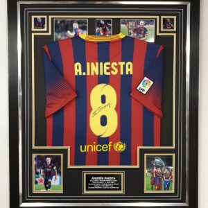 Andres Iniesta of Barcelona Signed Shirt