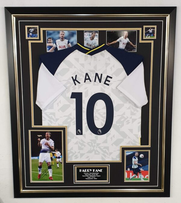 Harry Kane of Tottenham Signed Photo with Shirt Display