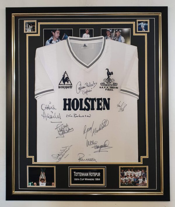 Tottenham Signed Shirt Uefa Cup Winners 1984