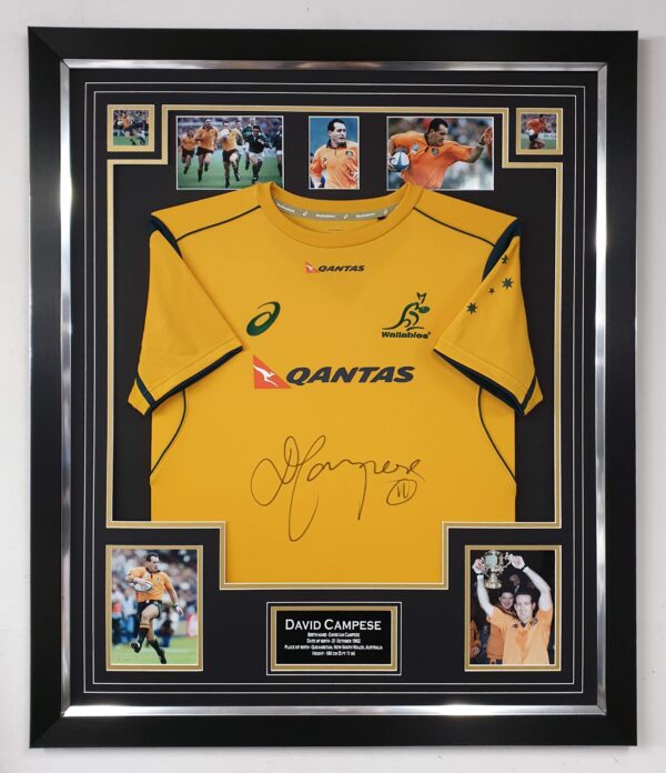DAVID CAMPESE of Australia Signed Rugby Jersey