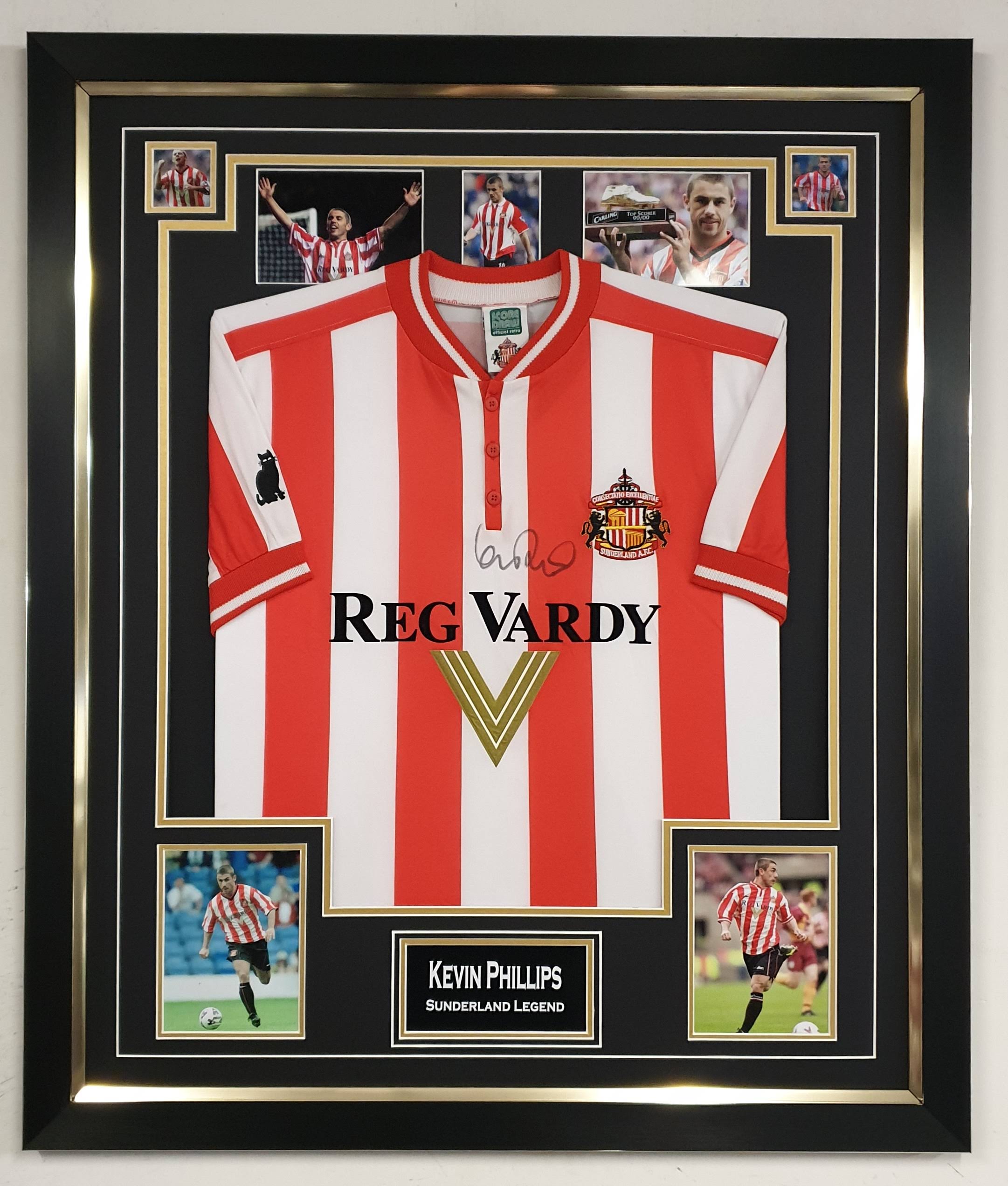 Kevin Phillips of Sunderland Signed Shirt Signed Memorabila Shop