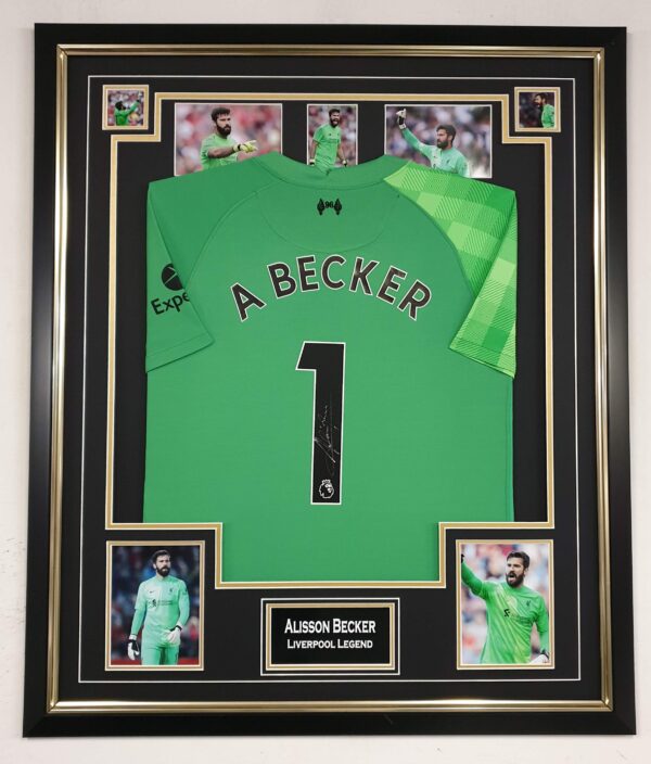 Alisson Becker of Liverpool Signed Shirt