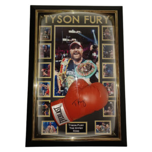 Framed Tyson Fury Signed Boxing Glove