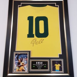 Pele Signed Brazil Shirt